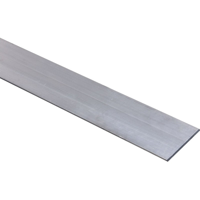 National Hardware 4200BC Series N247-130 Flat Bar, 2 in W, 48 in L, 1/8 in Thick, Aluminum, Mill