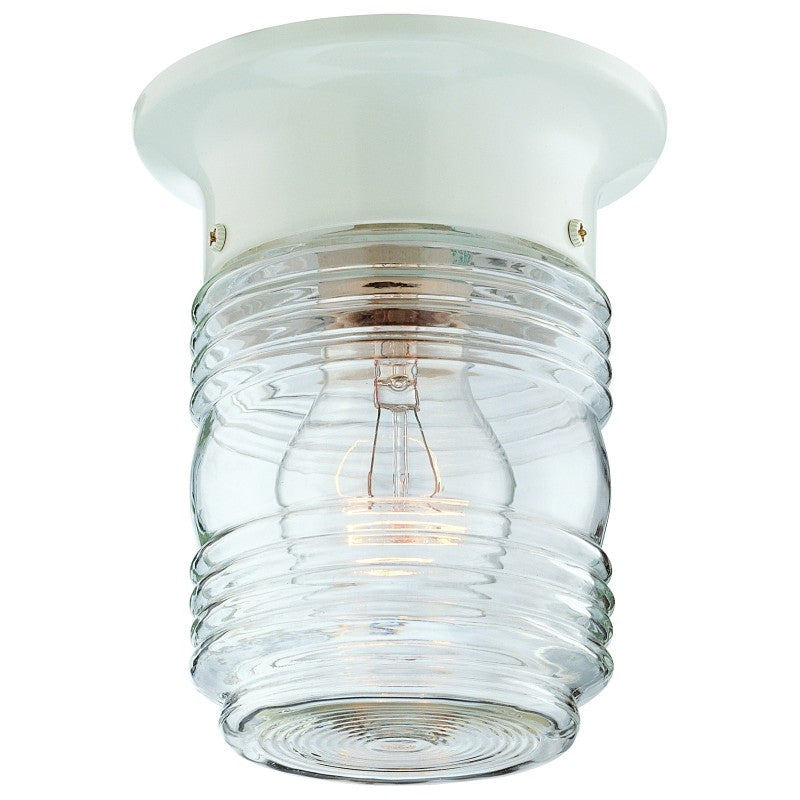 Boston Harbor HV-66919-WH-3L Porch Light, 120 V, 60 W, Steel Fixture, White Fixture