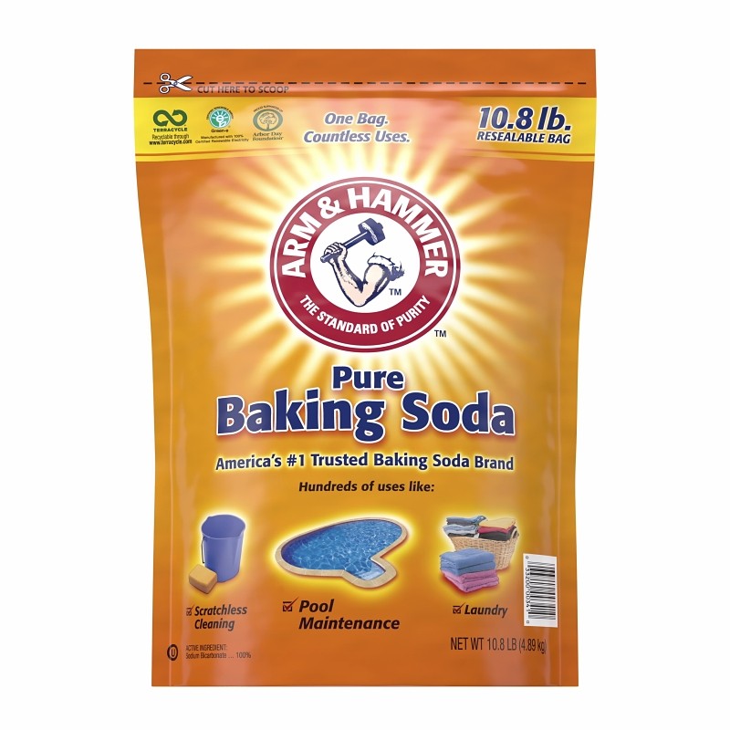 Arm & Hammer 01191 Baking Soda, 10.8 lb, Bag, Powder (Pack of 4)