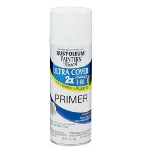 Rust-Oleum Painter's Touch 2X Ultra Cover 249058 General Purpose Primer, White, Flat, 12 oz