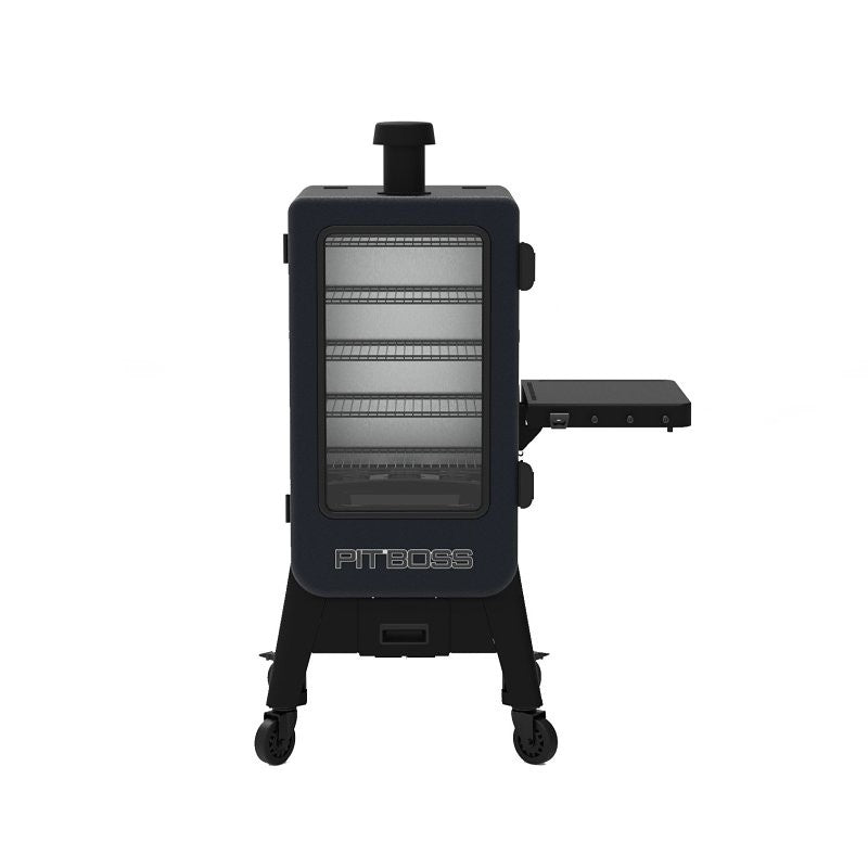 Pit Boss 11114 Vertical Electric Smoker, Cast Iron Cooking Surface, Steel, Black