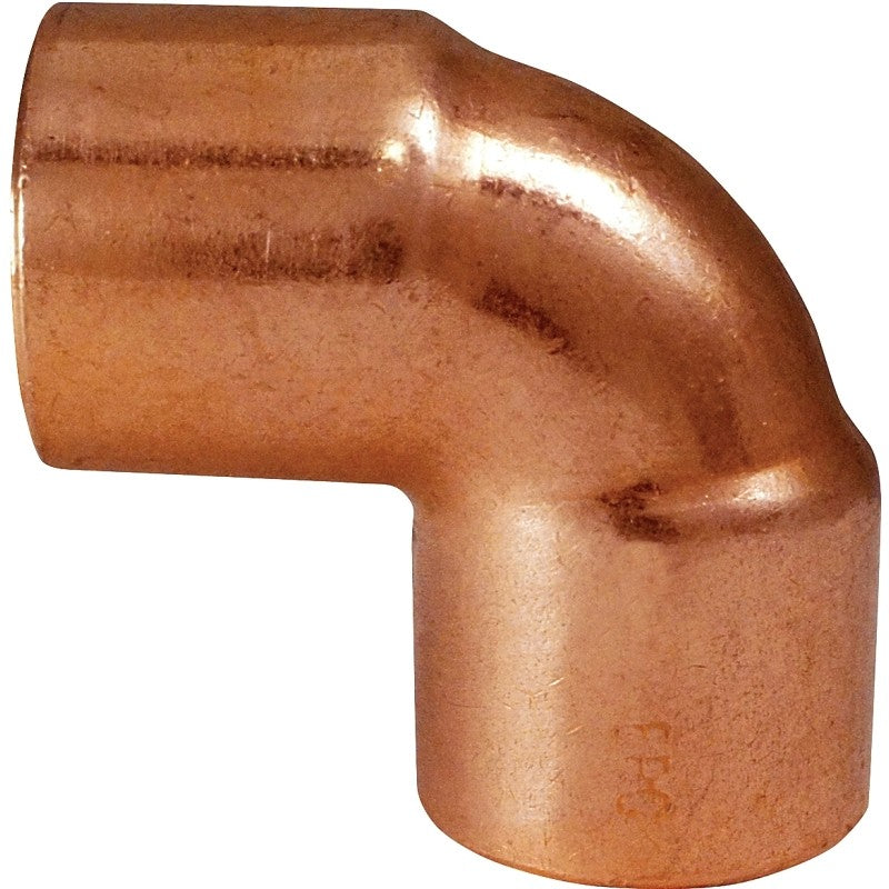 Elkhart Products 31272 Pipe Elbow, 1/2 in, Sweat, 90 deg Angle, Copper