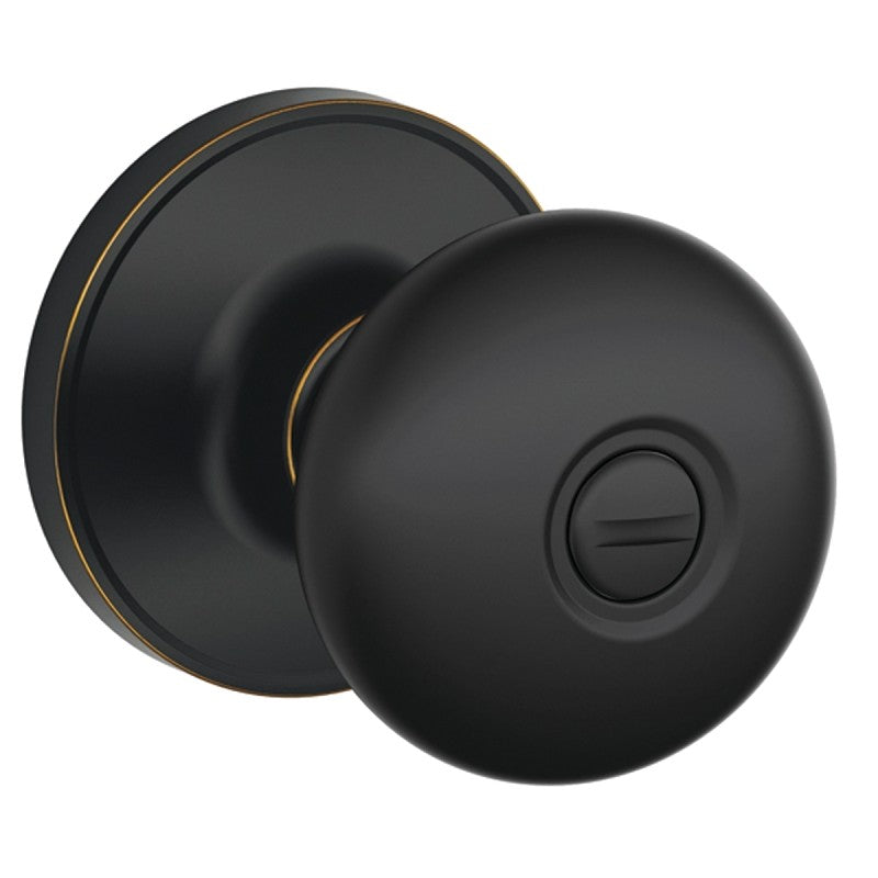 Schlage J Series J170 STR 716 Dummy Knob, Knob Handle, Round Design, Aged Bronze, Residential, Metal