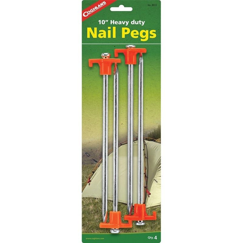 Coghlan's 8312 Nail Peg, 10 in L, Steel