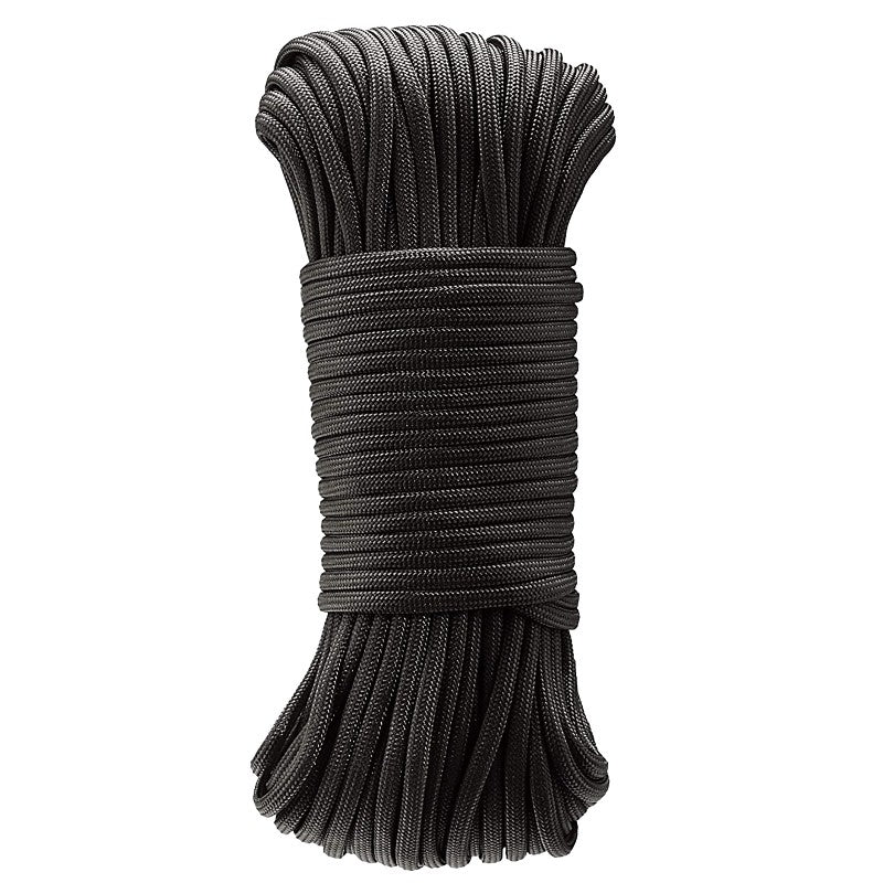 Baron 70988 Cord, 5/32 in Dia, 50 ft L, 110 lb Working Load, Polyester, Black