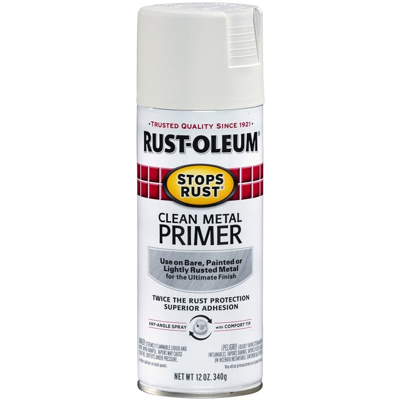 Rust-Oleum 7780830 Primer, White, Flat/Matte, 12 oz