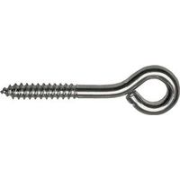 Small Eye Screw Eyes 13/16 Inch #212 Zinc Plated Steel 10 Pack