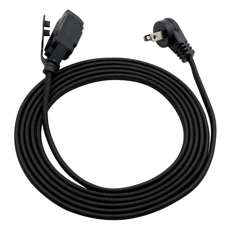 PowerZone ORFC922609 Extension Cord, 16 AWG Cable, 9 ft L, Black