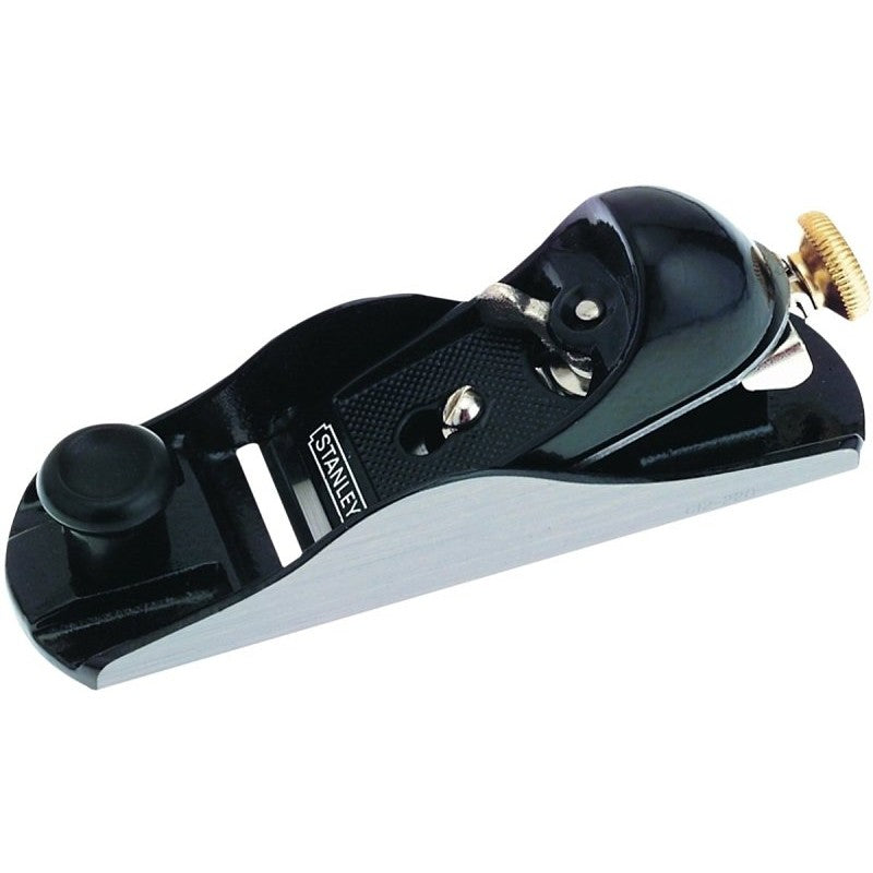 STANLEY 12-220 Adjustable Block Plane, 7 in L x 2 in W Dimensions, 1-5/8 in W Blade, Iron Body, Gray
