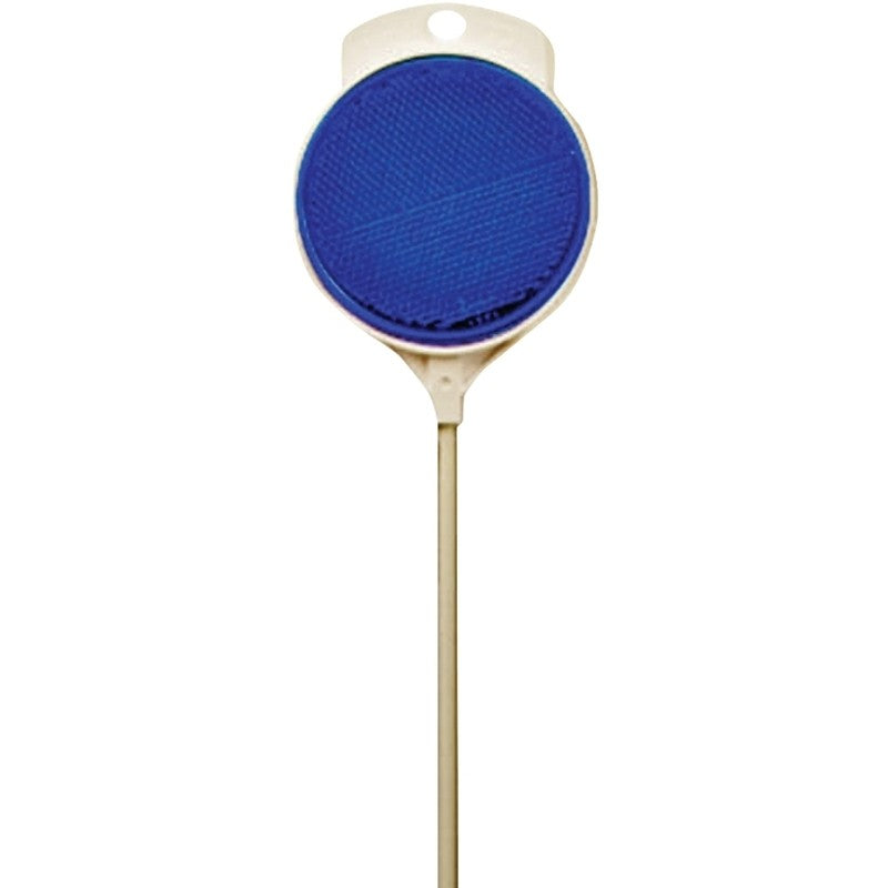 Hy-Ko DM300B48 Driveway Marker, Rod Mounting, Blue Reflector, Fiberglass Post