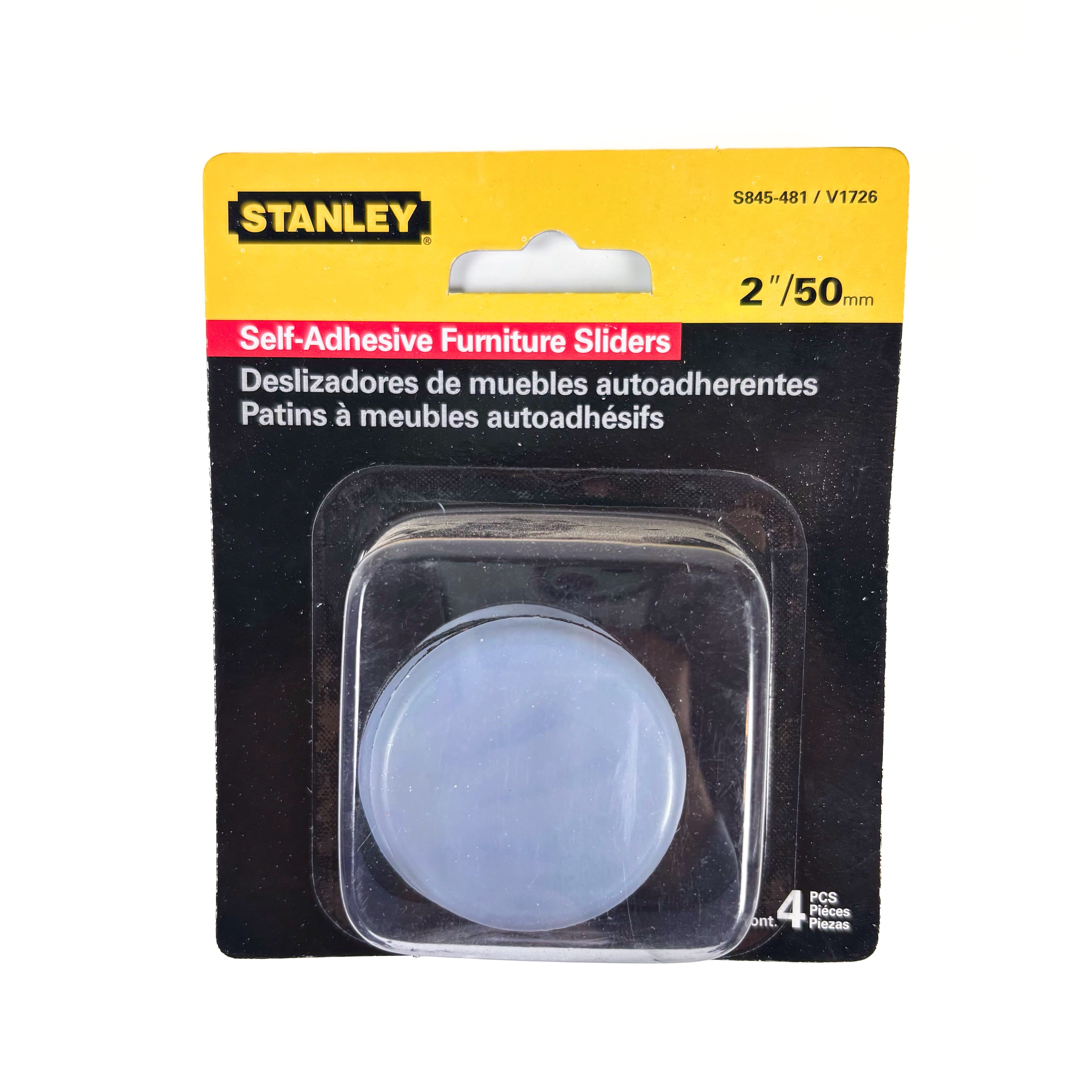 Self Adhesive Furniture Sliders 2 Inch Round 4 Pack