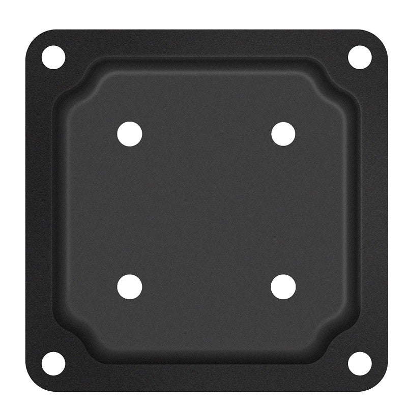 Nuvo Iron WPCP4B Wood Post Connector Plate, 0.2 in H x 4.7 in W x 4.7 in D Dimensions, 4 x 4 in Column/Post, Steel, 1 EA