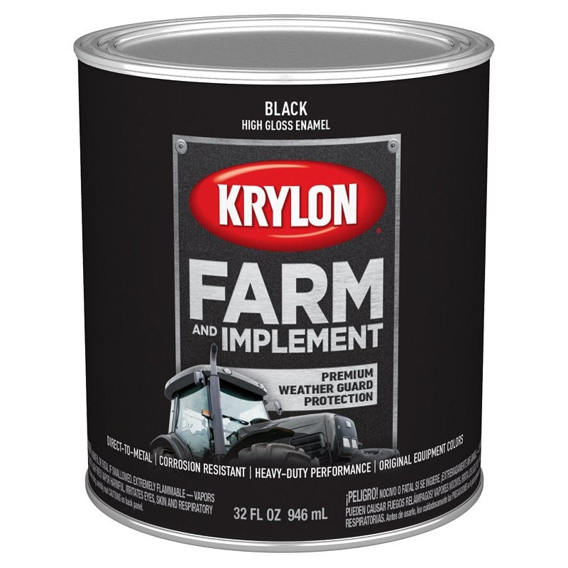 PAINT HIGH GLOSS BLACK 1QUART (Pack of 2)