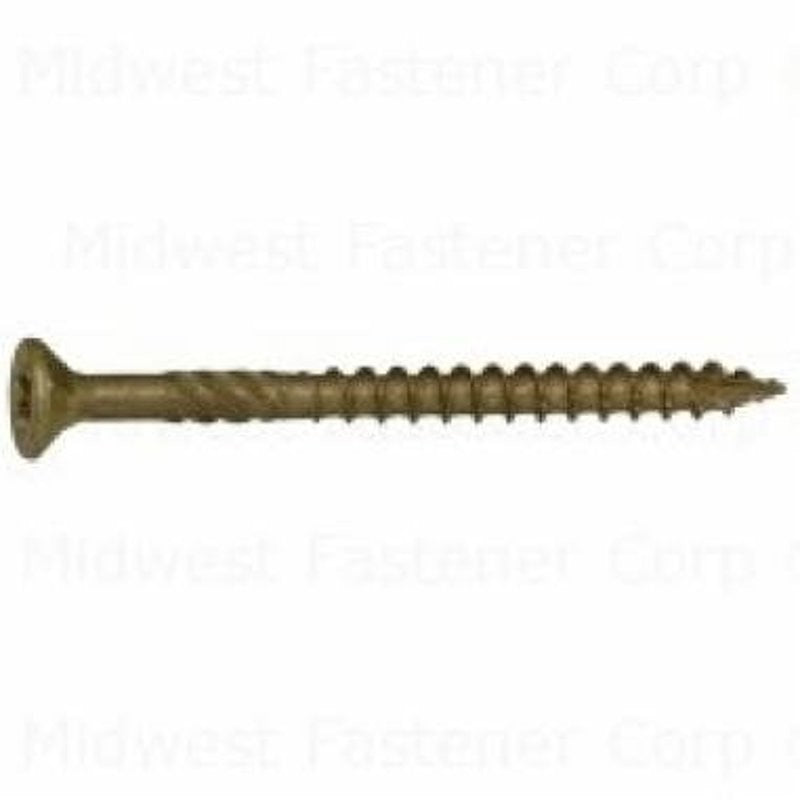 SaberDrive 50745 Deck Screw, #9 Thread, 2-1/2 in L, Serrated Thread, Bugle Head, Star Drive, Type 17 Point, Steel, 88 PK