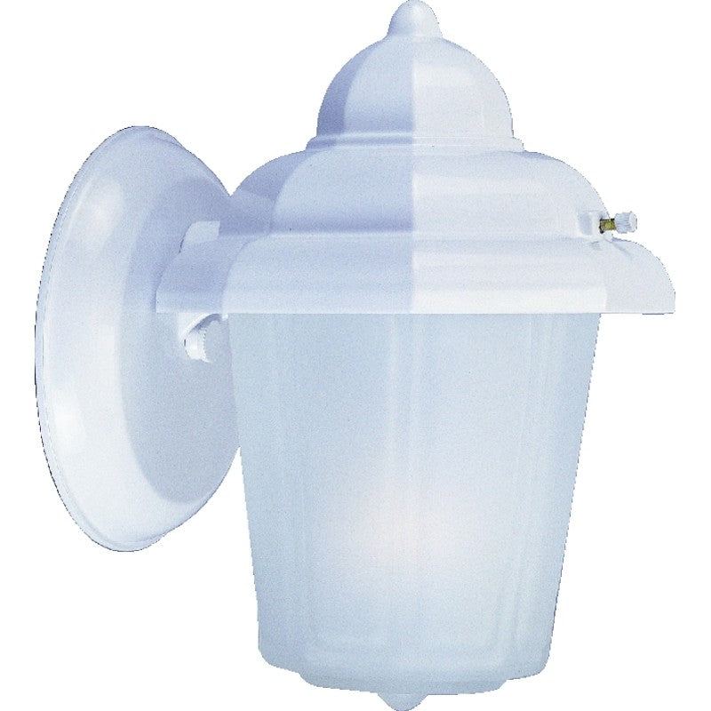 Boston Harbor AL9002H-43L Outdoor Wall Lantern, 120 V, 60 W, A19 or CFL Lamp, Aluminum Fixture, White