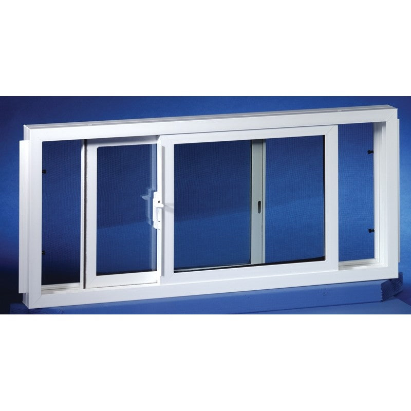 Duo-Corp 3224SLID Basement Window, Vinyl Frame, Glass Glass/Screen
