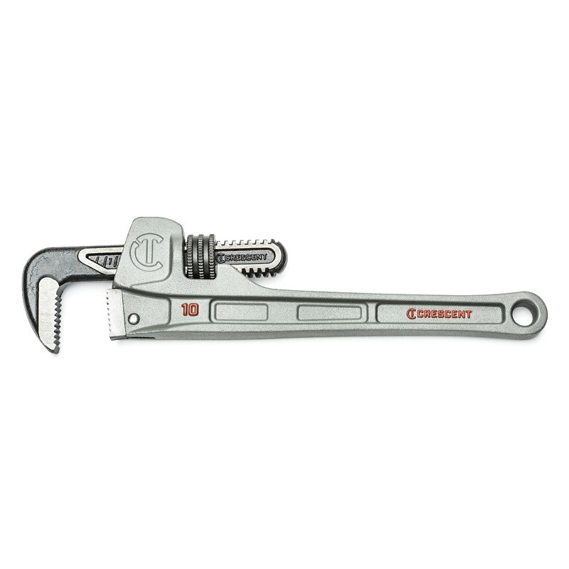 Crescent CAPW10S Pipe Wrench, 0 to 1.9 in Jaw, 10 in L, Slim Jaw, Aluminum, Powder-Coated