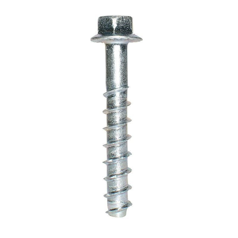 Simpson Strong-Tie Titen HD THDB25178HF1 Heavy-Duty Screw Anchor, 1/4 in Dia, 1-7/8 in L, Carbon Steel, Zinc (Pack of 50)