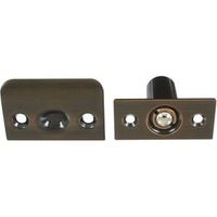 Adjustable Ball Catch With Plates 1 By 2-1/8 Inch Antique Bronze