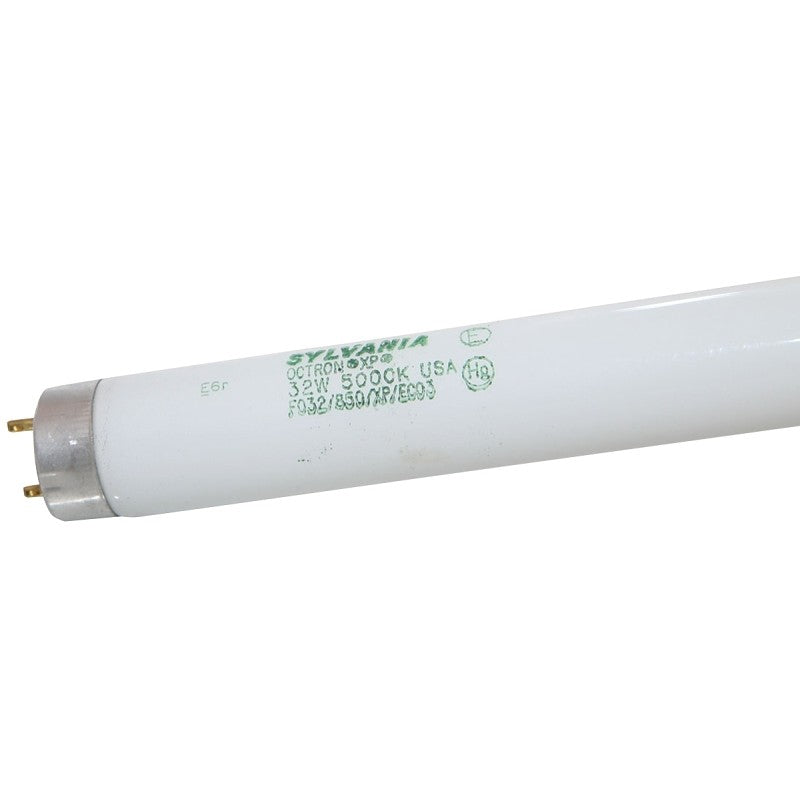 Sylvania 22026 Fluorescent Bulb, 32 W, T8 Lamp, Medium G13 Lamp Base, 2820 Lumens, 5000 K Color Temp, Super White Light (Pack of 30)