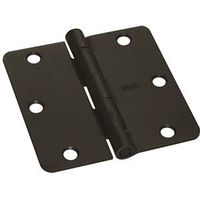 Door Hinges 3-1/2 Inch 1/4 Radius Oil Rubbed Bronze 2 Pack