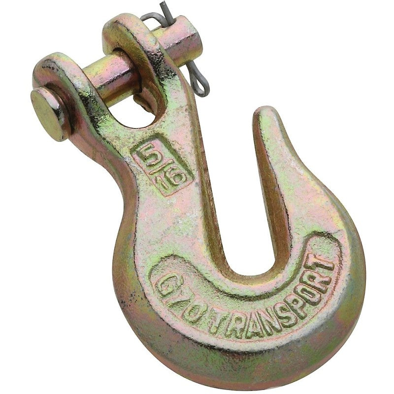 National Hardware N282-087 Clevis Grab Hook, 5/16 in, 4700 lb Working Load, Steel, Yellow Chrome