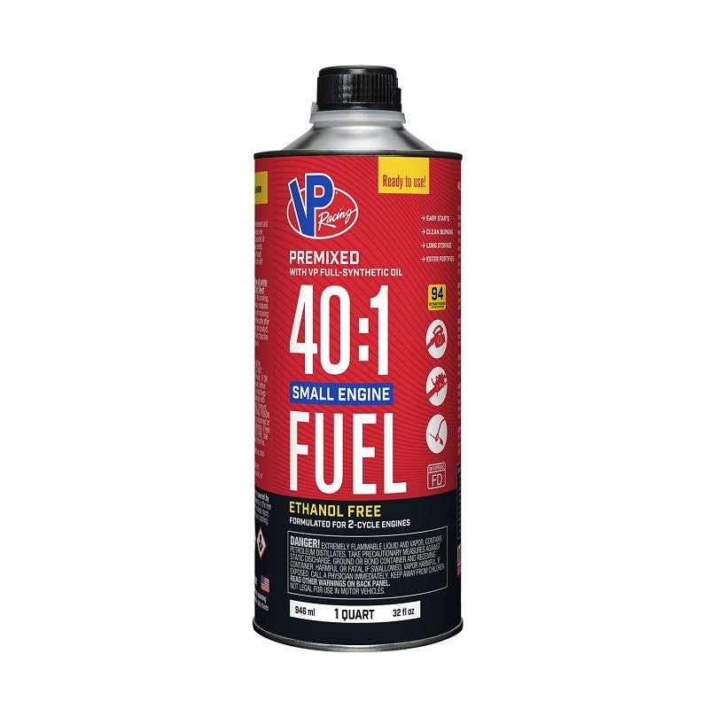 VP Racing 6295 Pre-Mixed Small Engine Fuel, Aromatic Hydrocarbon, Red, 32 oz (Pack of 8)