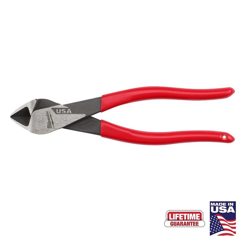 Milwaukee MT508 Cutting Pliers, 8 in OAL, 0.97 in Jaw Opening, Red Handle