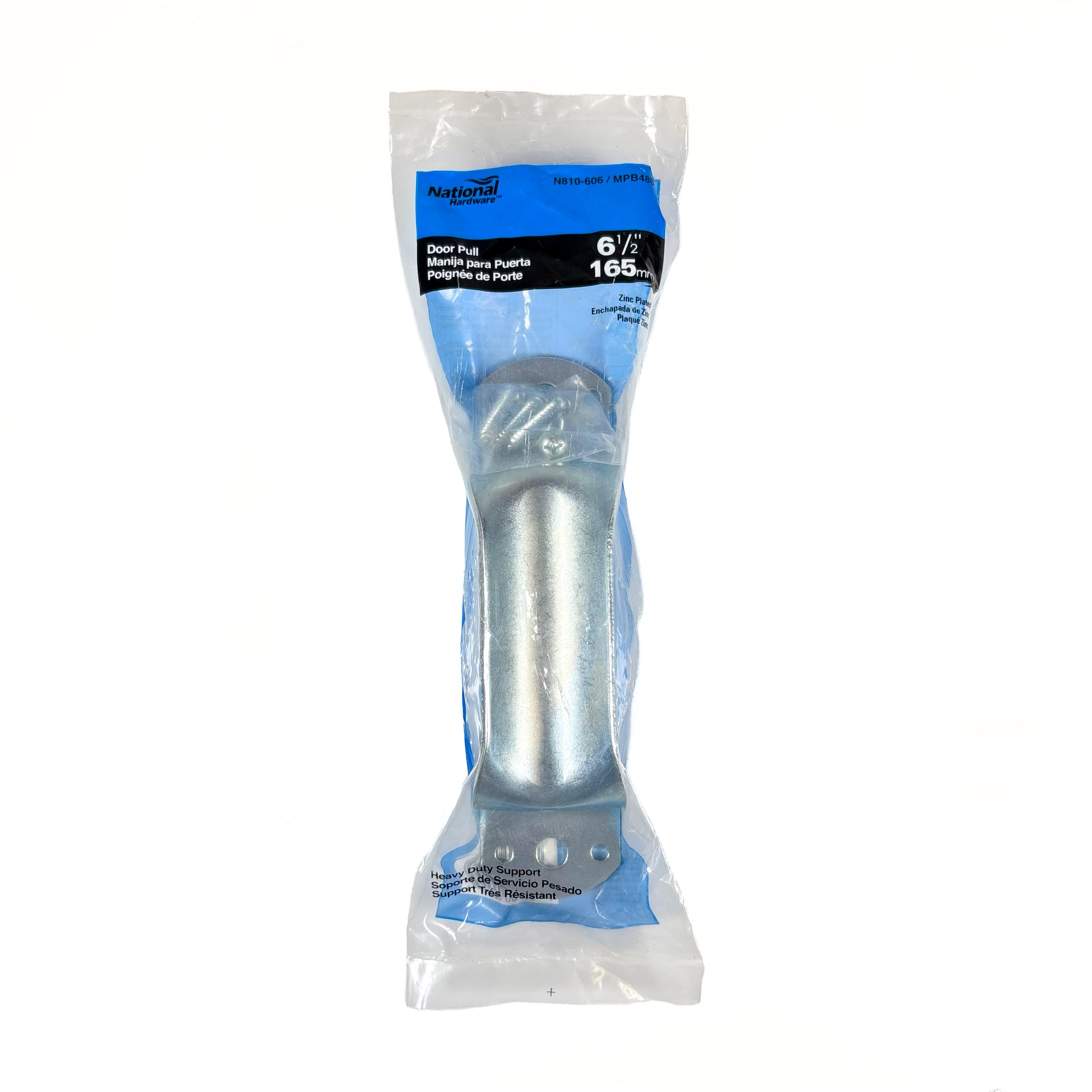 Extra Heavy Duty Door Pull 7-3/4 By 2 Inch Overall Zinc Plated Steel