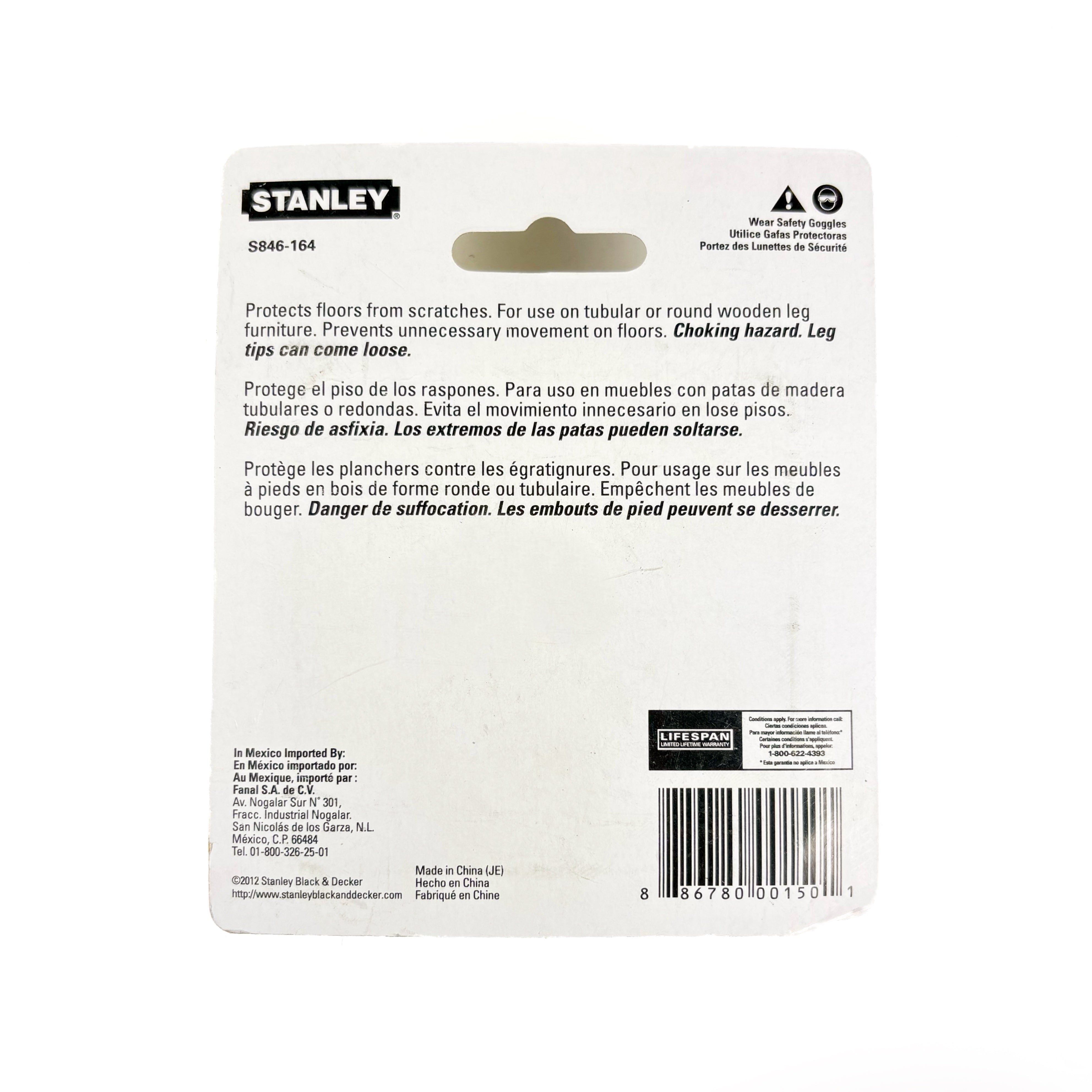 Leg Tips 1 Inch Black Rubber 4 Pack