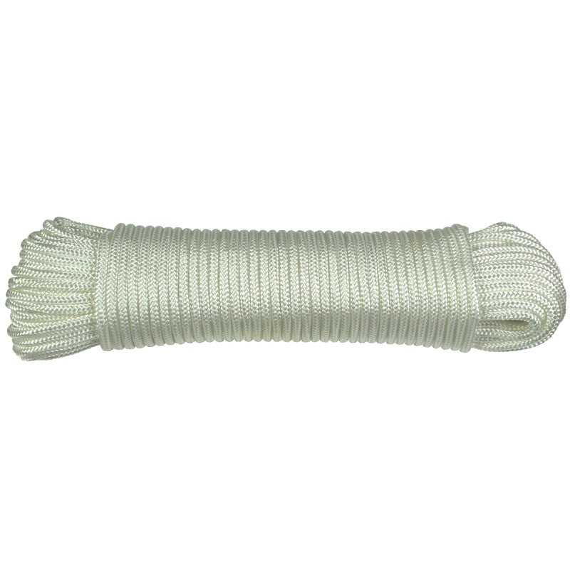Ben-Mor 60013 Rope, 3/16 in, 100 ft L, Polyester, White (Pack of 6)