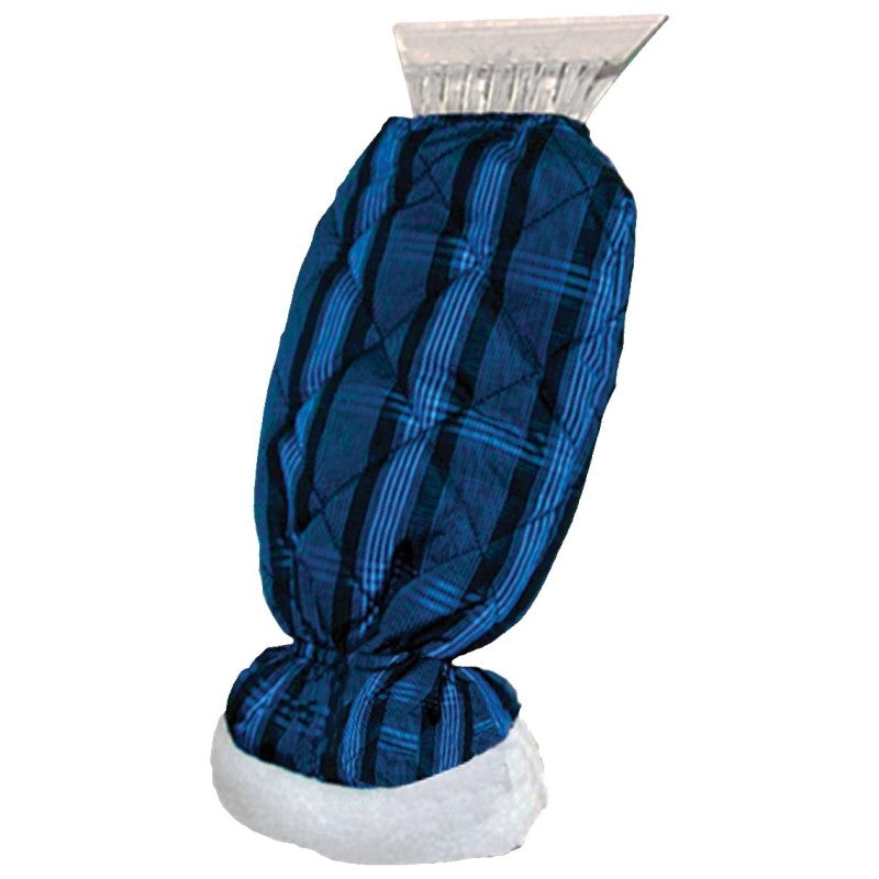 Clear Ice Scraper With 5 Inch Blade And Cold Weather Mitt (POS)