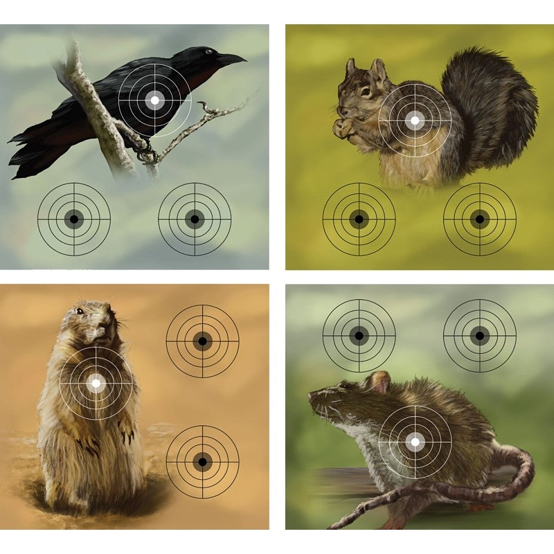Crosman 0496PDQ Varmint Paper Target, Paper, For: Crosman Target Trap