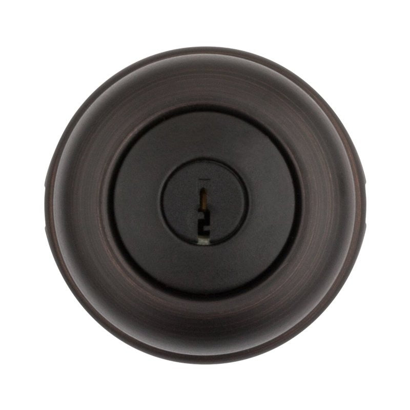 Kwikset 400CV 11P 6AL RCS K3 Entry Knob, Cove, Round, 2-1/2 in L x 2-5/8 in W x 2-5/8 in H Dimensions, Venetian Bronze