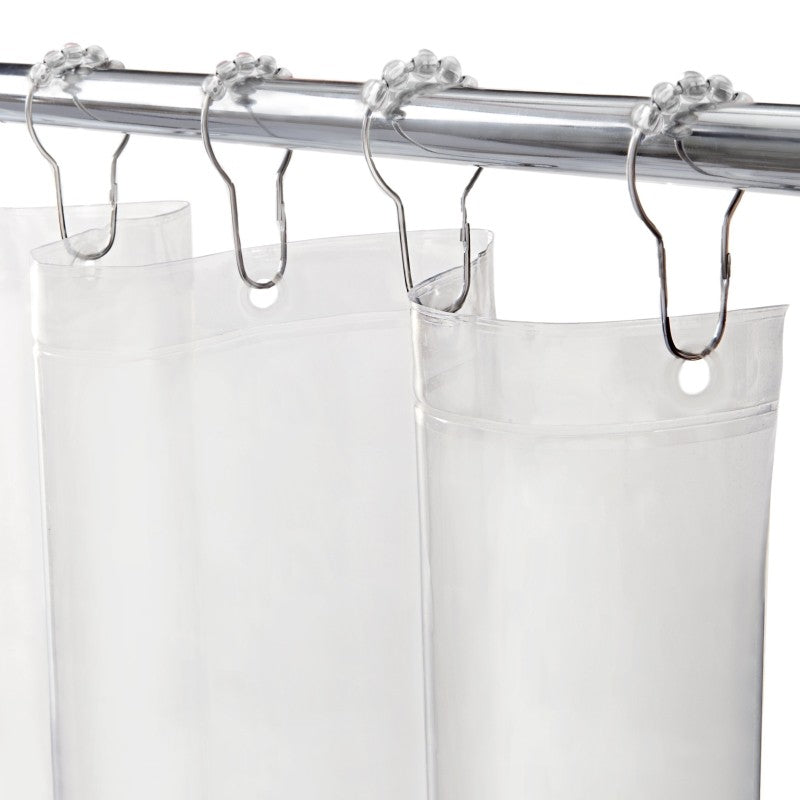 Kenney KN61708 Shower Liner, Mediumweight, 72 in L, 70 in W, PEVA, Clear