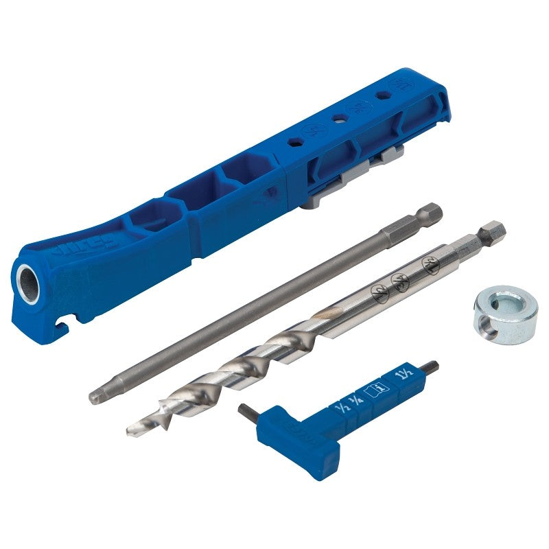 Kreg KPHJ310 Pocket Hole Jig, 1/2 to 1-1/2 in Clamping, 1-Guide Hole, Nylon/Steel/Thermoplastic Elastomer