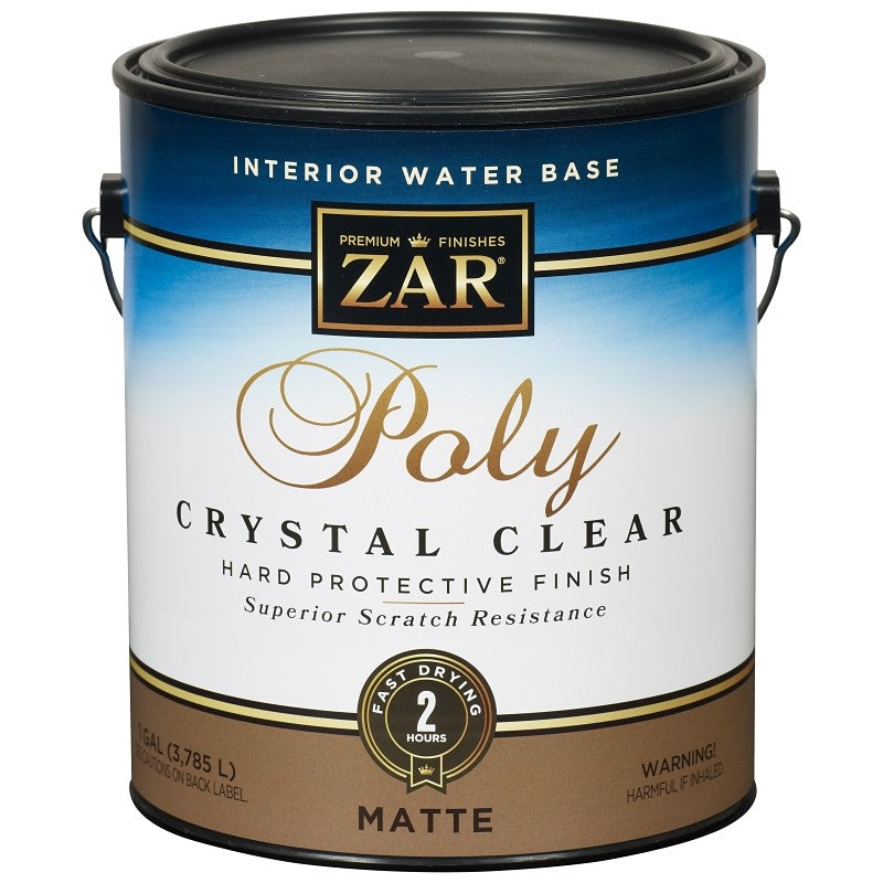 Aqua ZAR 34413 Polyurethane, Liquid, Antique Crystal Clear, 1 gal, Can (Pack of 2)