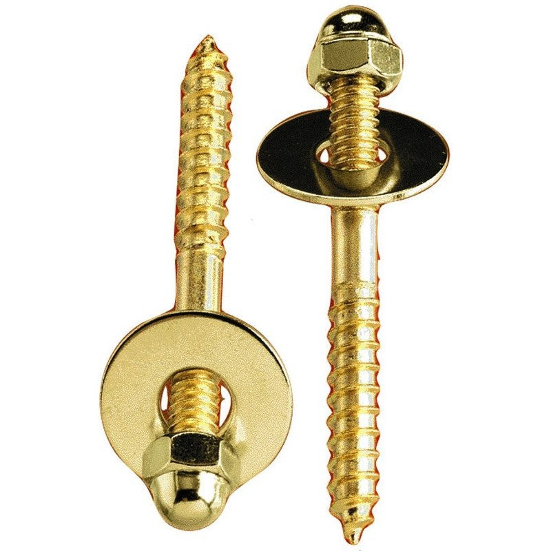 Plumb Pak PP835-15 Screw Set, 1/4-20 x 2-1/2 in Dimensions, Brass (Pack of 6)