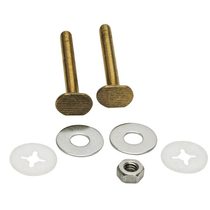 Fluidmaster 7111 Bowl-to-Floor Bolt, 3 in L Dimensions, Brass