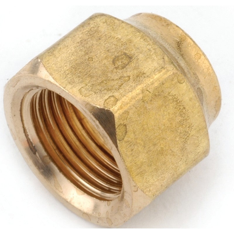 Anderson Metals 754018-04 Nut, 1/4 in, Flare, Brass