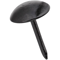 Round Head Upholstery Nails Black 25 Pack (POS)