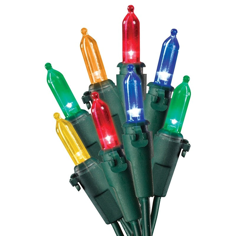 Hometown Holidays U12E745C Light Set, Christmas, 120 V, 2.4 W, 50-Lamp, LED Lamp, 25,000 hr Average Life