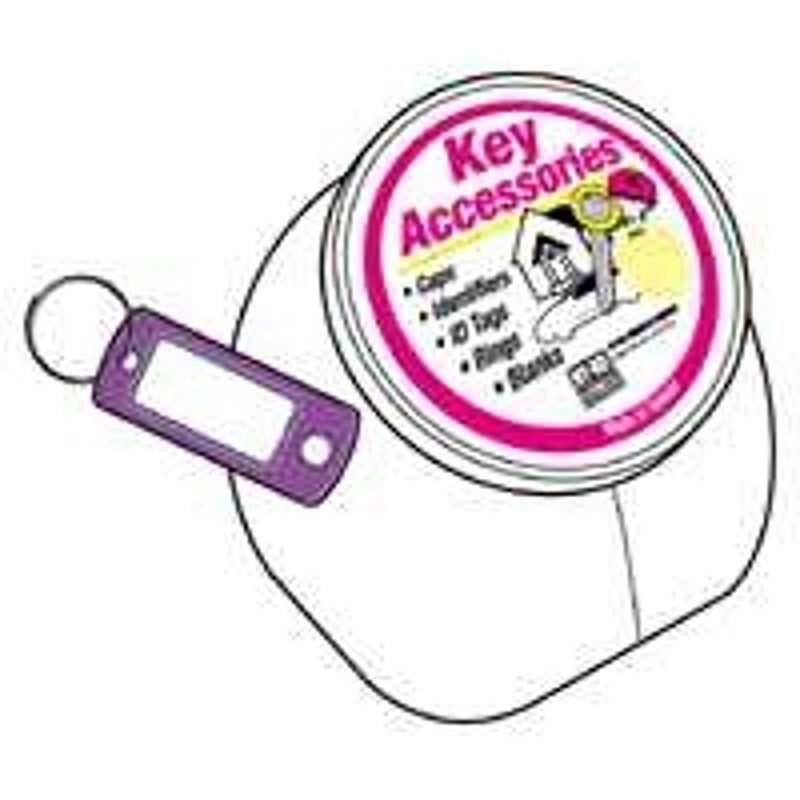 Hy-Ko KT138 Key Identification Tag, Plastic, 75/PK