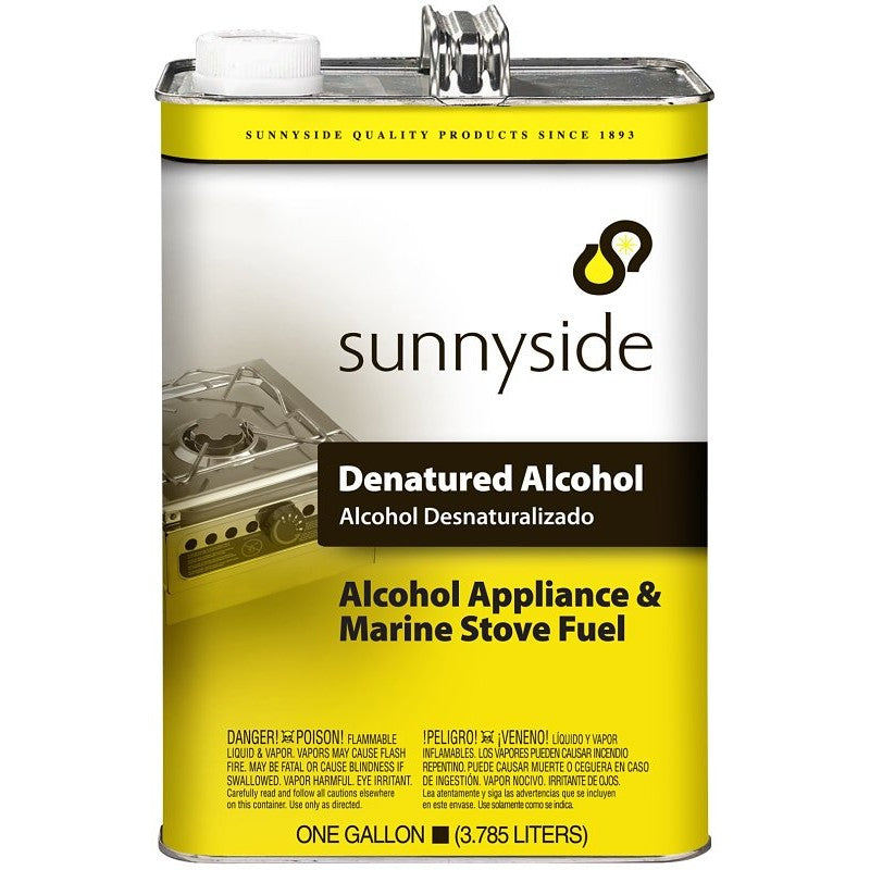 Sunnyside 834G1 Denatured Alcohol Thinner, Liquid, Alcohol, Clear, 1 gal, Can (Pack of 6)