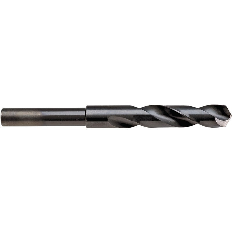 Irwin 91144 Silver and Deming Drill Bit, 11/16 in Dia, 6 in OAL, Spiral Flute, 1/2 in Dia Shank, Flat, Reduced Shank