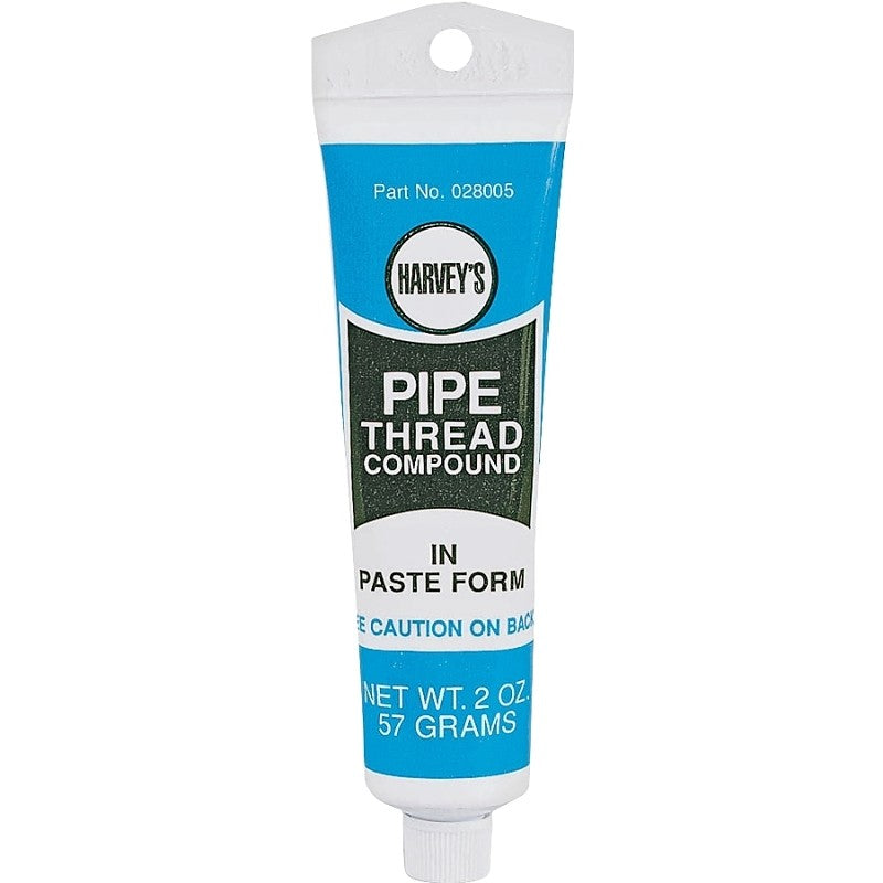 Harvey 28005-144 Pipe Thread Compound, 2 oz Tube, Thick Paste (Pack of 12)
