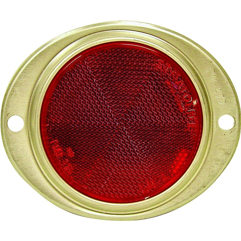 PM V472 V472R Oval Reflector, Red Reflector