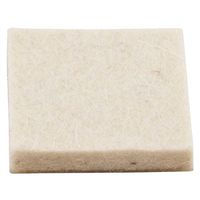 Flexi-Felt Heavy Duty Self Adhesive Felt Pads 15/16 Inch Square Oatmeal 16 Pack