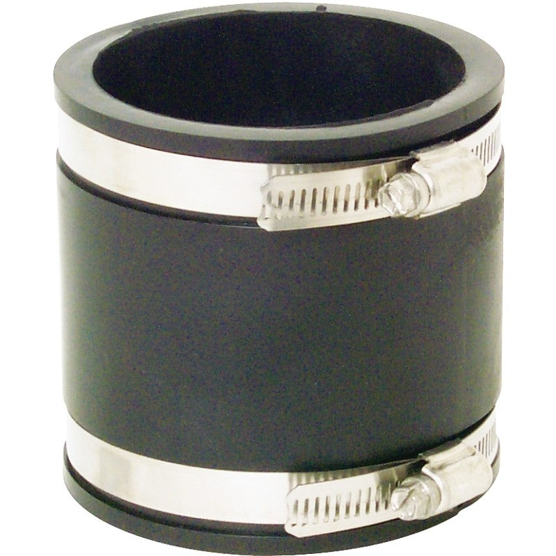 Fernco 1056 Series 1056-33 Flexible Pipe Coupling, 3 in, PVC, 4.3 psi Pressure
