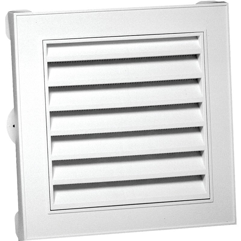 Canplas 626043-00 Gable Vent, 15.154 in L, 15.154 in W, Polypropylene, White